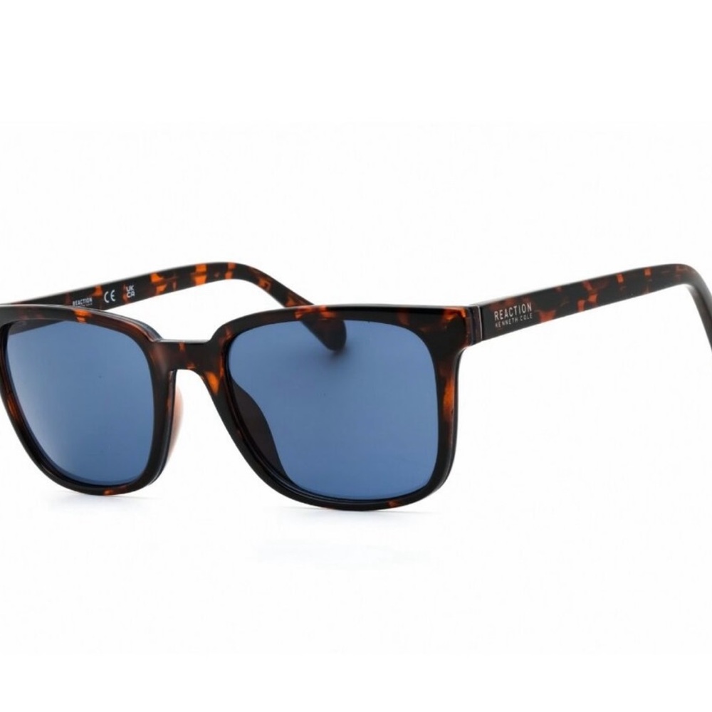 Kenneth Cole Reaction Tortoise Sunglass Blue Polarized Lenses. Size: 54/20/140m